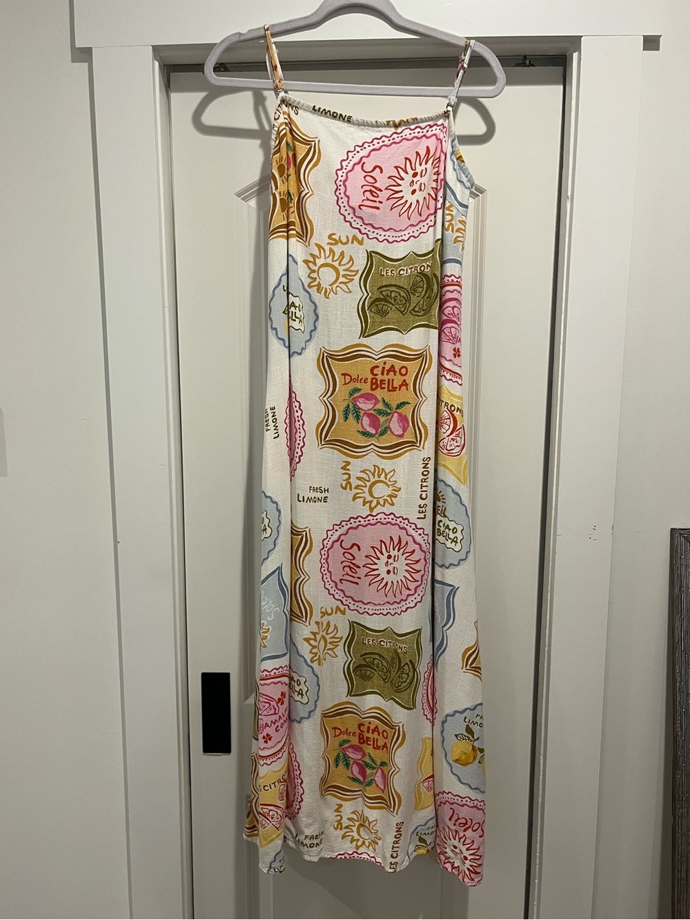 Paper Heart "La Dolce Vita" Ciao Bella Mediterranean Print Maxi Dress XL